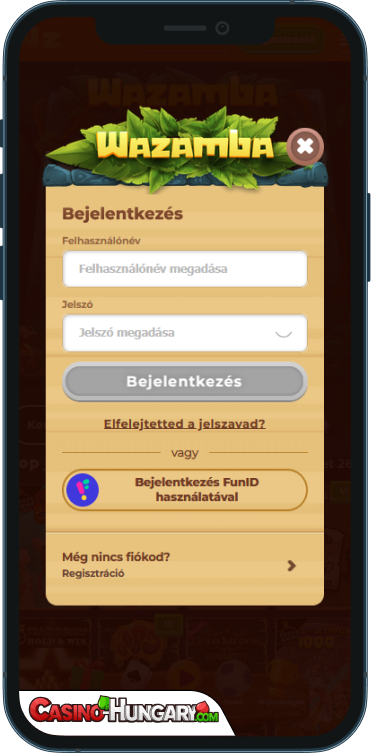 Wazamba Kaszinó Bejelentkezés