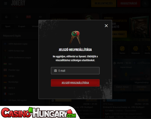Jokery Casino Bejelentkezési probléma