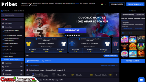 PriBet Kaszinó Sportfogadás