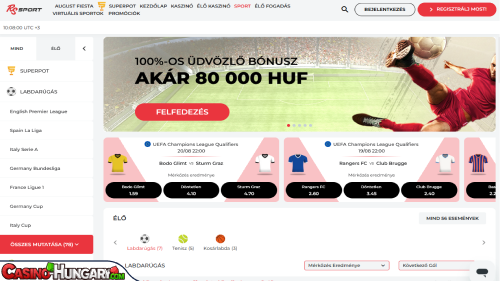 RealSpin Kaszinó Sportfogadás