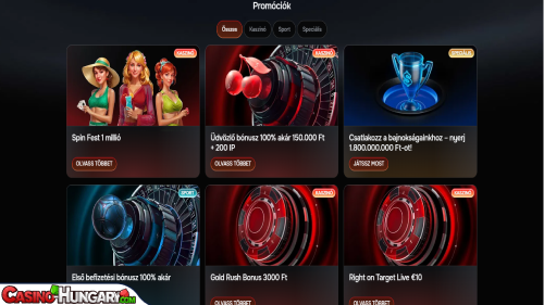 Revolution kaszinó bónuszok