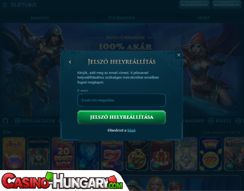 Slotuna Casino Bejelentkezési probléma