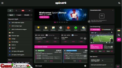 Spinaro Kaszinó Sportfogadás