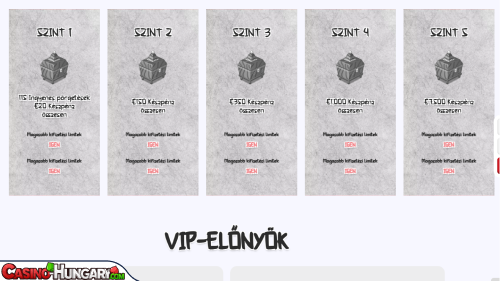 Sushi Kaszinó VIP program