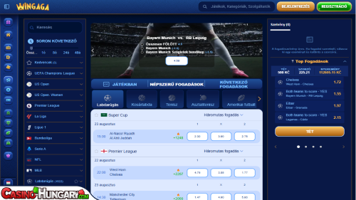 Wingaga Kaszinó Sportfogadás