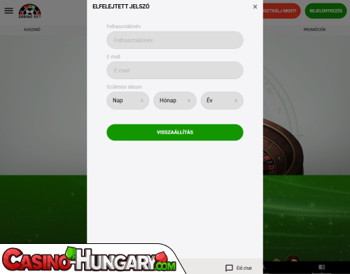 ZodiacBet Casino Bejelentkezési probléma
