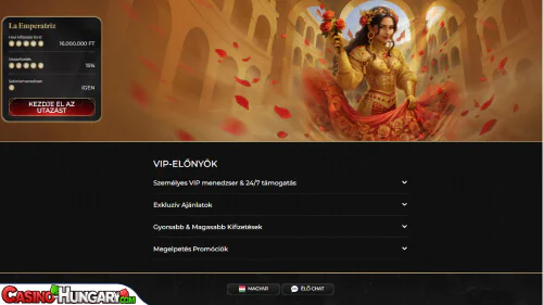 Casina Kaszinó VIP program