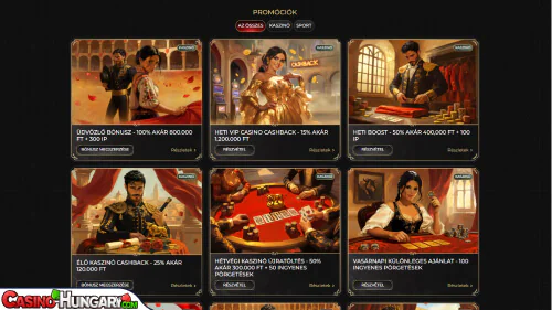 Casina kaszinó bónuszok