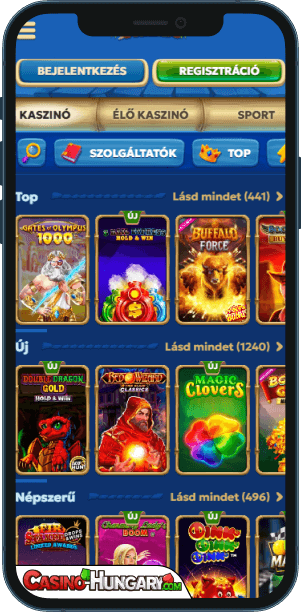 Pandido Kaszinó mobilalkalmazás