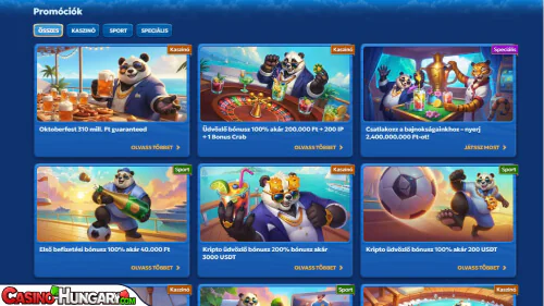 Pandido kaszinó bónuszok