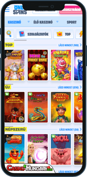 OnlySpins Kaszinó mobilalkalmazás