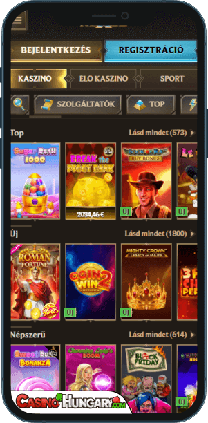 Realz Kaszinó mobilalkalmazás