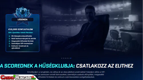 Scored Kaszinó VIP program