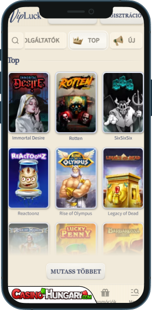 VipLuck Kaszinó mobilalkalmazás