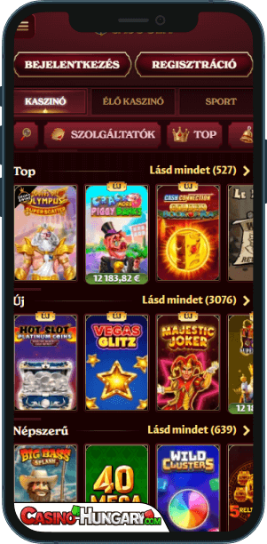 Casoola Kaszinó mobilalkalmazás