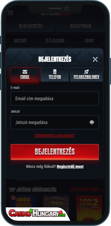 glorion kaszinó bejelentkezés