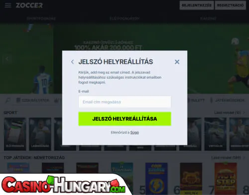 zoccer kaszinó bejelentkezési probléma