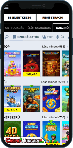 zoccer kaszinó mobilalkalmazás