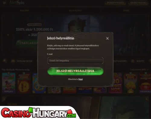 alterspin kaszinó bejelentkezési probléma