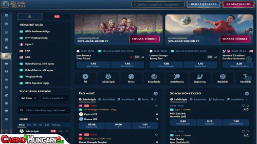 rich royal kaszinó Sportfogadás