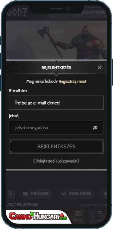 godz kaszinó bejelentkezés