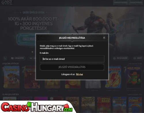 godz kaszinó bejelentkezési probléma