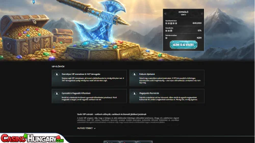 godz kaszinó vip program