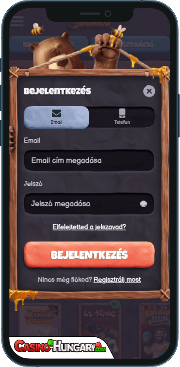 bearo kaszinó bejelentkezés